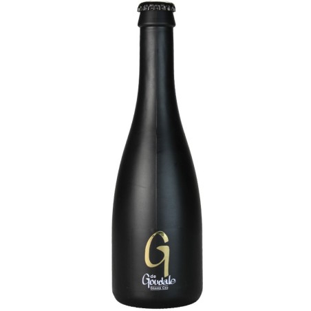 Bouteille de G de Goudale 33 cl avec une mousse dorée et une robe étincelante