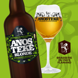 Anosteke Blonde 75 cl - Bouteille de bière artisanale du Nord