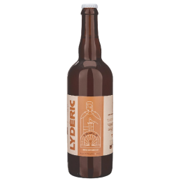 Bouteille de bière Lydéric Triple 75cl avec sa belle robe dorée et sa mousse onctueuse