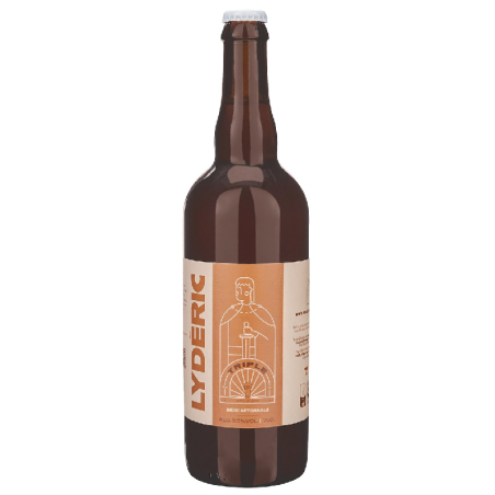 Bouteille de bière Lydéric Triple 75cl avec sa belle robe dorée et sa mousse onctueuse