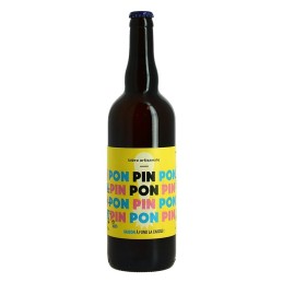 Bouteille de bière Pin Pon 75cl – Blonde artisanale du Nord avec mousse dense et robe dorée