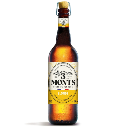 Bouteille de bière 3 Monts 75cl – Blonde artisanale française
