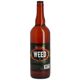 Bouteille de bière Weed 75cl, bière au chanvre artisanale du Nord