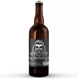 Bouteille de bière Captain Fracasse blonde 10% - brassée avec houblon des Flandres