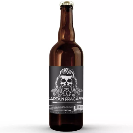 Bouteille de bière Captain Fracasse blonde 10% - brassée avec houblon des Flandres