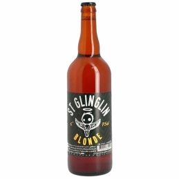 Bouteille de bière Saint Glinglin Blonde 75cl – Bière artisanale du Nord
