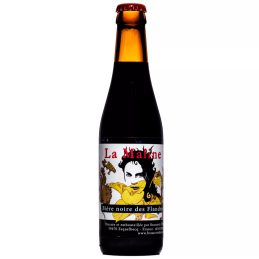Bouteille de bière noire La Maline 33cl - Saveurs caramélisées et boisées