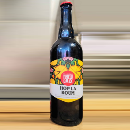 Bière Hop La Boum 75 cl DIPA Amarillo Citra Brasserie Brewbaix