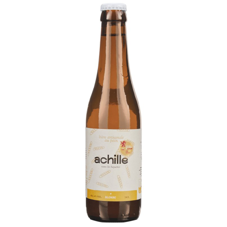 Bouteille de bière Achille Blonde 33 cl – Brasserie Lilloise, Golden Ale artisanale du Nord
