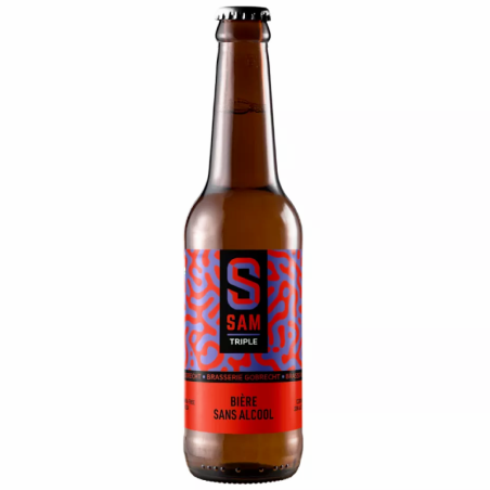 Sam Triple - Bière sans alcool Blonde aux arômes d'épices, 33cl