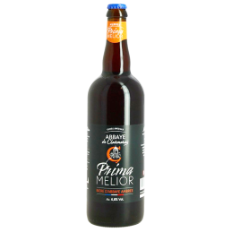 Bouteille de bière Abbaye de Clairmarais Prima Melior – Bière ambrée artisanale des Hauts-de-France