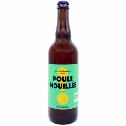 Bouteille de bière Poule Moullée IPA 75cl - Brasserie Tandem, amertume franche et arômes d'agrumes.