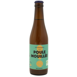 Bouteille de bière Poule Moullée IPA 33 cl - Brasserie Tandem, amertume franche et arômes d'agrumes.