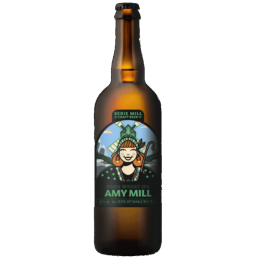Bouteille de bière Amy Mill - Sour Wheat IPA, brassée avec du houblon Citra