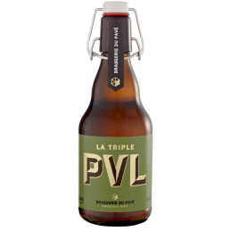 Bière PVL Triple  33 cl Brasserie du Pavé Flandres, triple ale dorée