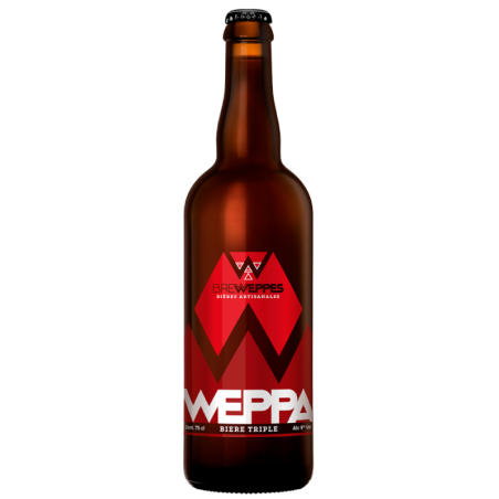 Bouteille de Weppa Triple, bière blonde artisanale du Nord