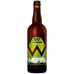 Bouteille de Weppa IPA, bière artisanale du Nord, West Coast IPA aux notes fruitées et florales.