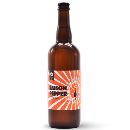 Bouteille de Saison Pepper, bière blonde du Nord au poivre exotique