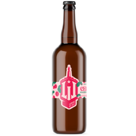 Bouteille de Lil Cerise, bière rouge artisanale aux fruits rouges