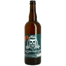 Bouteille de bière Captain Fracasse IPA 8% aux notes d'agrumes