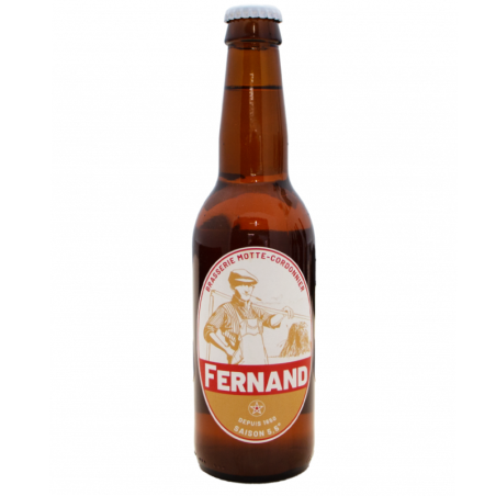 Bouteille de bière Fernand blonde saison artisanale Hauts-de-France