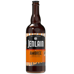 Bouteille de Jenlain Ambrée, bière de garde artisanale française