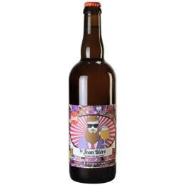 Bouteille de bière Jean Hop Session IPA avec mousse généreuse