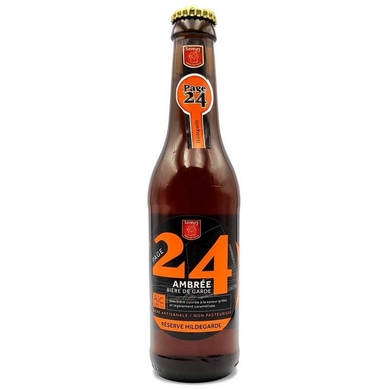 Photo de la bouteille de bière ambrée Hildegarde Réserve 33 cl Photo de la bouteille de bière ambrée Hildegarde Réserve 33 cl