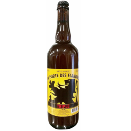 Bouteille de bière artisanale Porte des Flandres Triple 75cl – Brasserie Artésienne