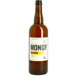 Bouteille de bière artisanale Mongy Blonde 75 cl – Brasserie Cambier
