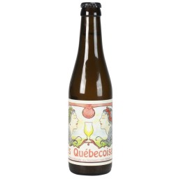 Bouteille de bière Les Québécoises 33cl, blonde artisanale brassée en France par la Brasserie Thiriez.